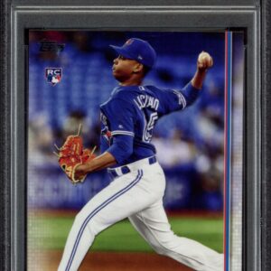 Toronto Blue Jays pitcher Elvis Luciano on 2019 Topps Update baseball card #US74, graded GEM MT 10.