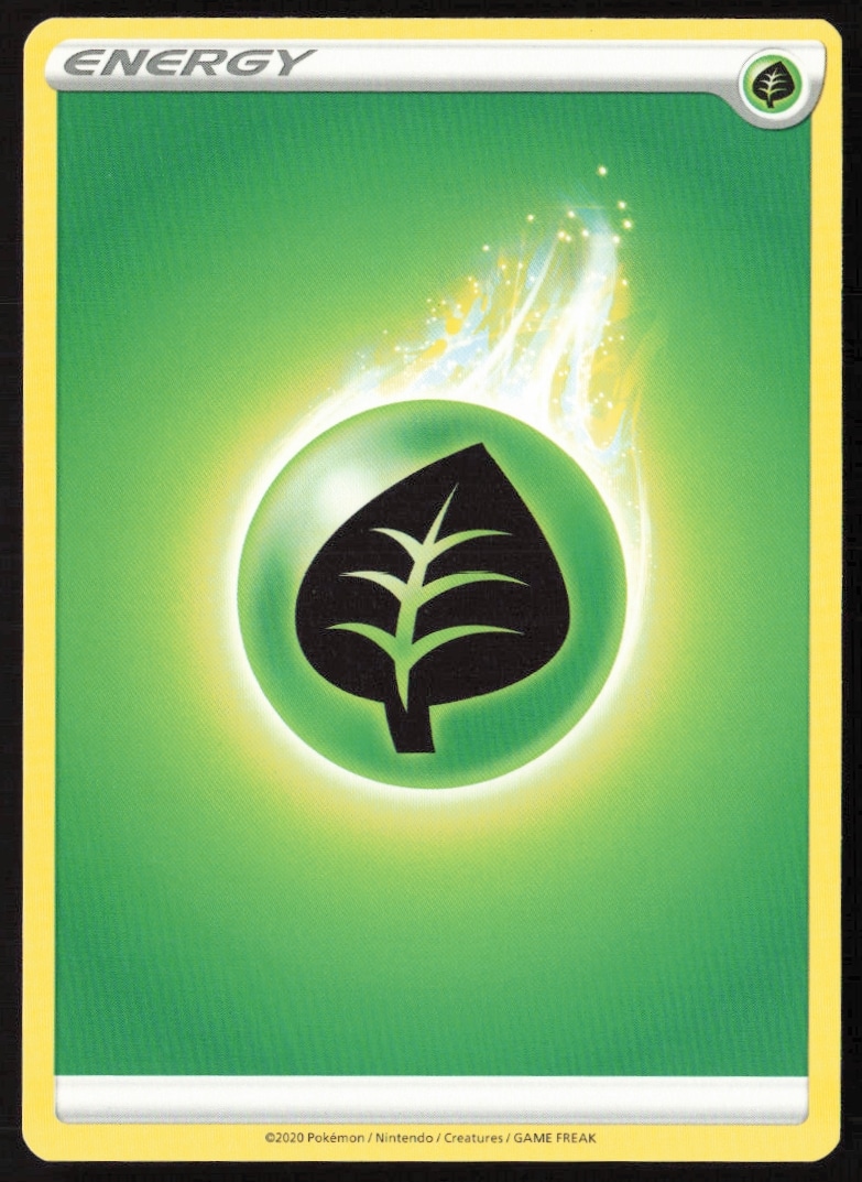 2020 Pokémon Sword & Shield Grass Energy (Front)