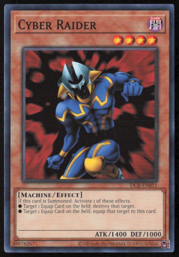 2020 Yu-Gi-Oh! Dark Crisis (25th Anniversary Edition) Cyber Raider #DCR-EN011 (Front)