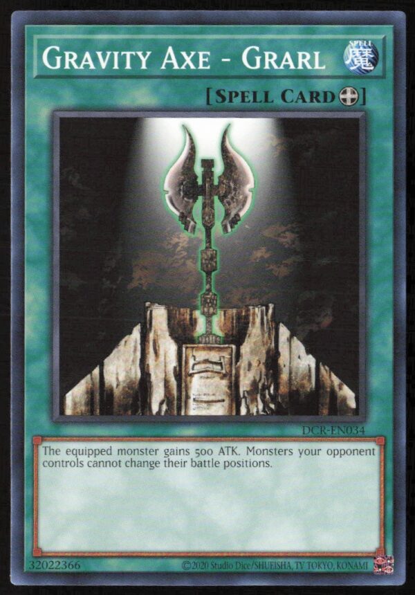 2020 Yu-Gi-Oh! Dark Crisis (25th Anniversary Edition) Gravity Axe - Grarl #DCR-EN034 (Front)