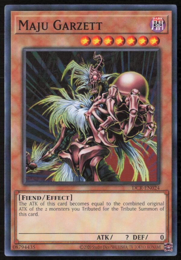 2020 Yu-Gi-Oh! Dark Crisis (25th Anniversary Edition) Maju Garzett #DCR-EN024 (Front)