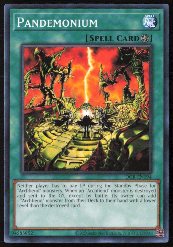 2020 Yu-Gi-Oh! Dark Crisis (25th Anniversary Edition) Pandemonium #DCR-EN094 (Front)