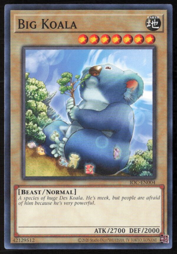 2020 Yu-Gi-Oh! Invasion of Chaos (25th Anniversary Edition) Big Koala #IOC-EN004 (Front)