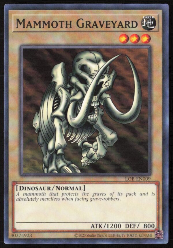 2020 Yu-Gi-Oh! Legend of Blue Eyes White Dragon (25th Anniversary Edition) Mammoth Graveyard #LOB-EN009 (Front)