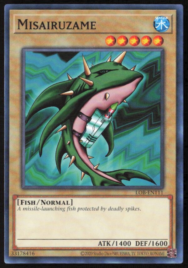 2020 Yu-Gi-Oh! Legend of Blue Eyes White Dragon (25th Anniversary Edition) Misairuzame #LOB-EN111 (Front)