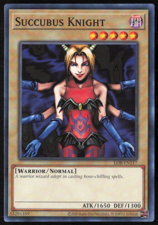 2020 Yu-Gi-Oh! Legend of Blue Eyes White Dragon (25th Anniversary Edition) Succubus Knight #LOB-EN117 (Front)