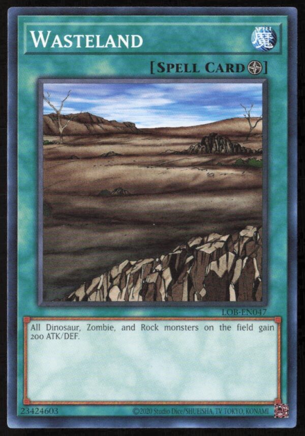 2020 Yu-Gi-Oh! Legend of Blue Eyes White Dragon (25th Anniversary Edition) Wasteland #LOB-EN047 (Front)