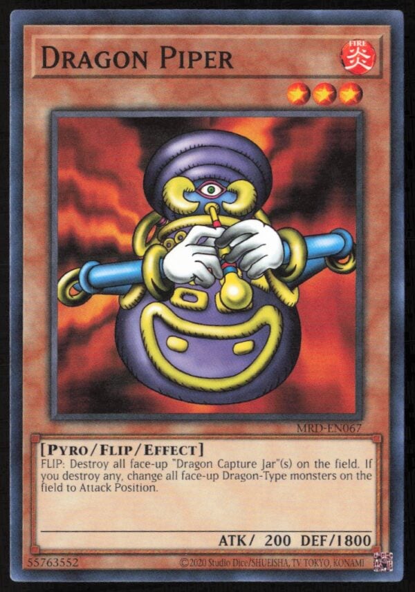 2020 Yu-Gi-Oh! Metal Raiders (25th Anniversary Edition) Dragon Piper #MRD-EN067 (Front)