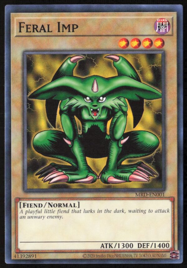 2020 Yu-Gi-Oh! Metal Raiders (25th Anniversary Edition) Feral Imp #MRD-EN001 (Front)