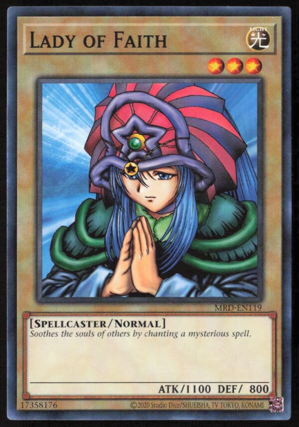 2020 Yu-Gi-Oh! Metal Raiders (25th Anniversary Edition) Lady Of Faith #MRD-EN119 (Front)