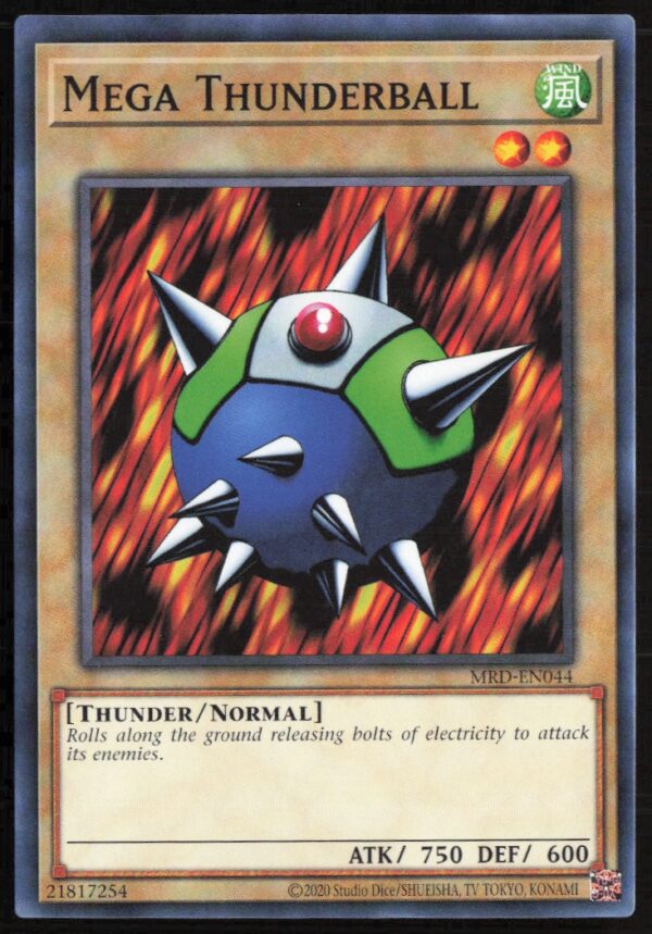 2020 Yu-Gi-Oh! Metal Raiders (25th Anniversary Edition) Mega Thunderball #MRD-EN044 (Front)