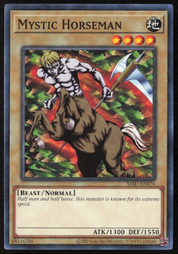 2020 Yu-Gi-Oh! Metal Raiders (25th Anniversary Edition) Mystic Horseman #MRD-EN076 (Front)