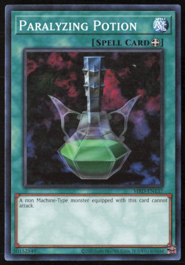 2020 Yu-Gi-Oh! Metal Raiders (25th Anniversary Edition) Paralyzing Potion #MRD-EN137 (Front)