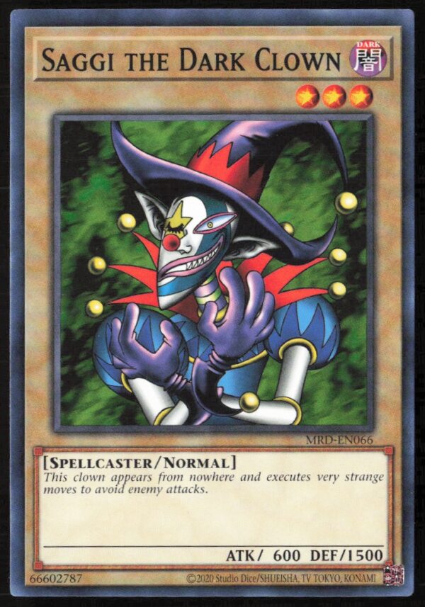 2020 Yu-Gi-Oh! Metal Raiders (25th Anniversary Edition) Saggi The Dark Clown #MRD-EN066 (Front)