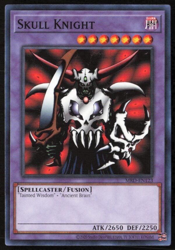 2020 Yu-Gi-Oh! Metal Raiders (25th Anniversary Edition) Skull Knight #MRD-EN123 (Front)