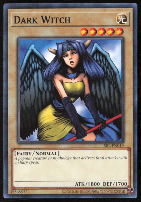 2020 Yu-Gi-Oh! Spell Ruler (25th Anniversary Edition) Dark Witch #SRL-EN019 (Front)