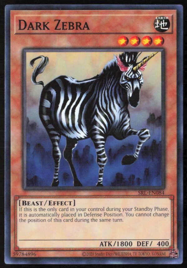 2020 Yu-Gi-Oh! Spell Ruler (25th Anniversary Edition) Dark Zebra #SRL-EN84 (Front)