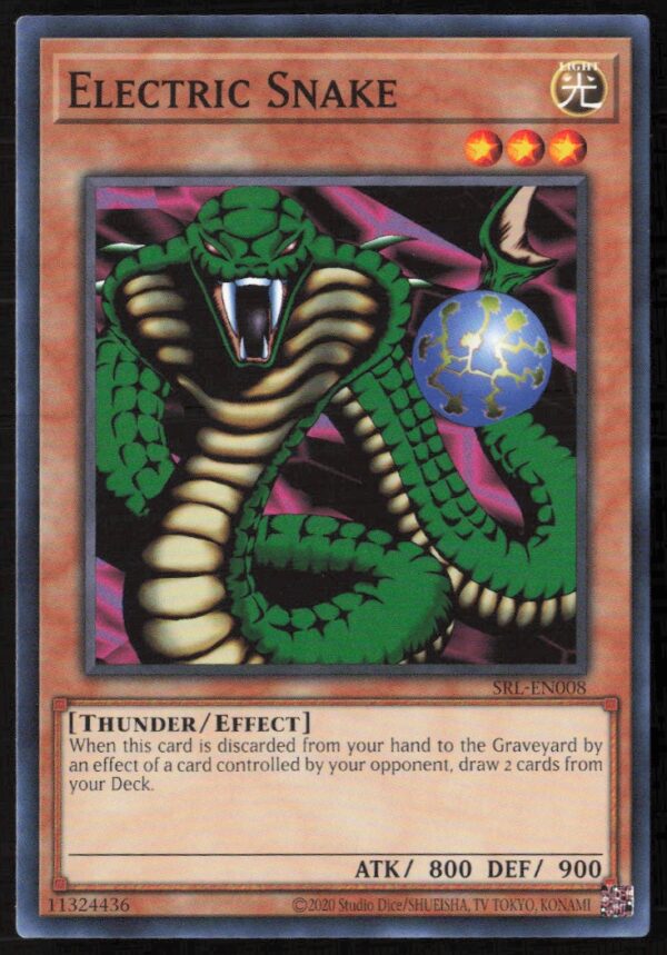 2020 Yu-Gi-Oh! Spell Ruler (25th Anniversary Edition) Electric Snake #SRL-EN008 (Front)