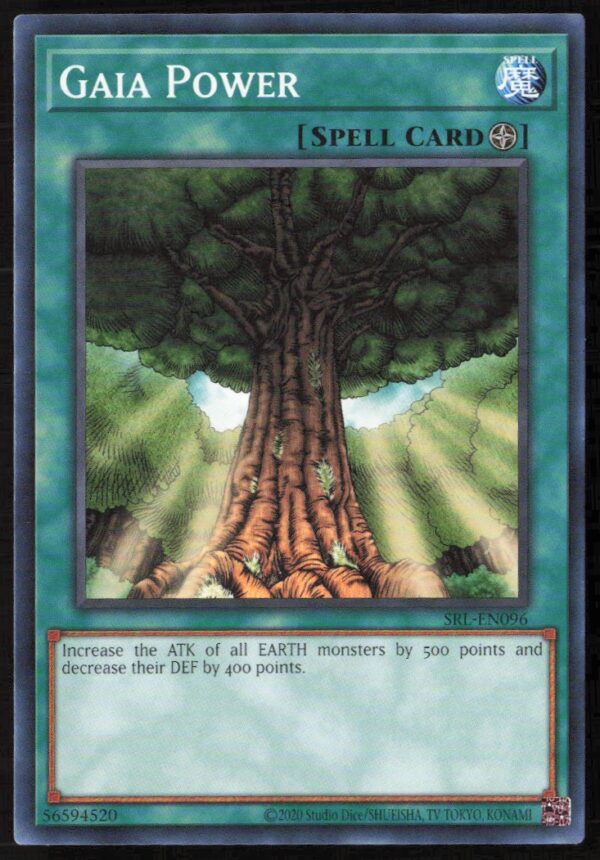 2020 Yu-Gi-Oh! Spell Ruler (25th Anniversary Edition) Gaia Power #SRL-EN096 (Front)