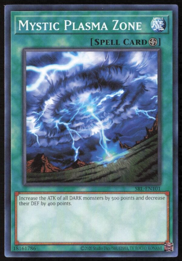 2020 Yu-Gi-Oh! Spell Ruler (25th Anniversary Edition) Mystic Plasma Zone #SRL-EN101 (Front)