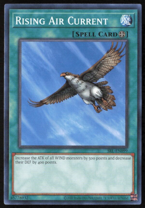 2020 Yu-Gi-Oh! Spell Ruler (25th Anniversary Edition) Rising Air Current #SRL-EN099 (Front)