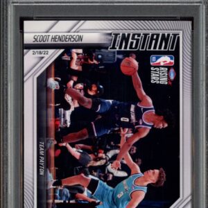 2021 Panini Instant Rising Stars card featuring Scoot Henderson, graded MINT 9 by PSA.