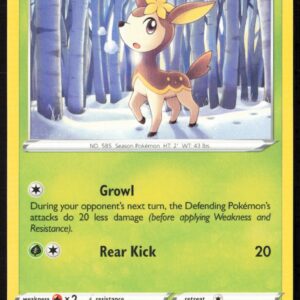 2021 Pokémon Sword & Shield - Chilling Reign Deerling #011/198 (Front)