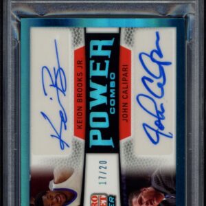 Authenticated 2021 Pro Set Power card featuring Keion Brooks Jr and John Calipari, PSA 9.