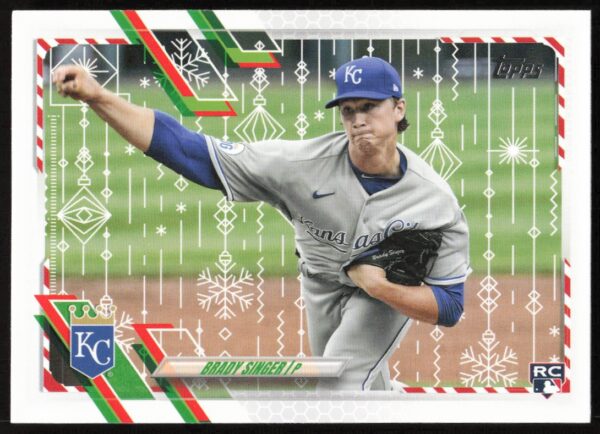 2021 Topps Holiday Brady Singer #HW152 (Front)