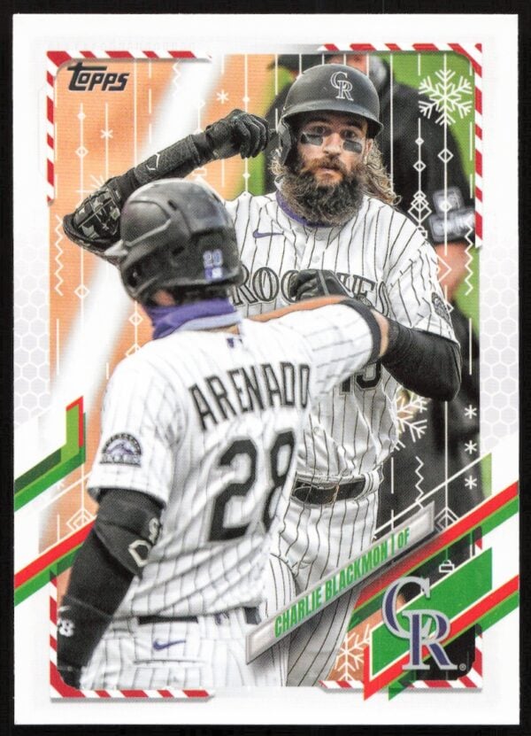 2021 Topps Holiday Charlie Blackmon #HW63 (Front)