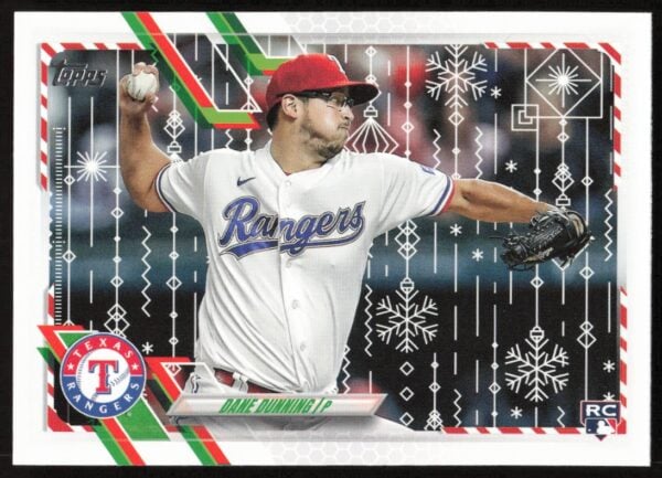 2021 Topps Holiday Dane Dunning #HW65 (Front)