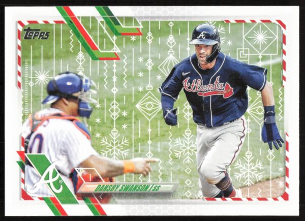 2021 Topps Holiday Dansby Swanson #HW178 (Front)