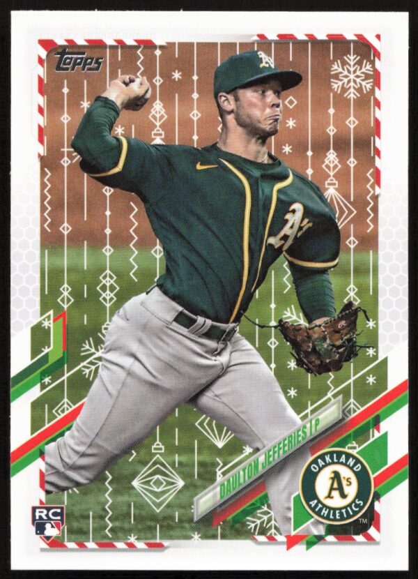 2021 Topps Holiday Daulton Jefferies #HW10 (Front)