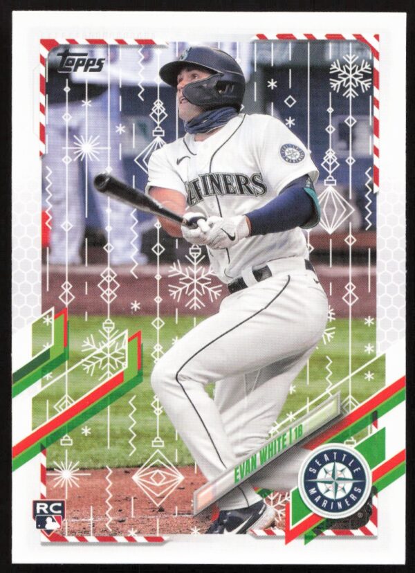 2021 Topps Holiday Evan White #HW84 (Front)