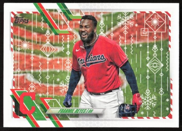 2021 Topps Holiday Franmil Reyes #HW25 (Front)