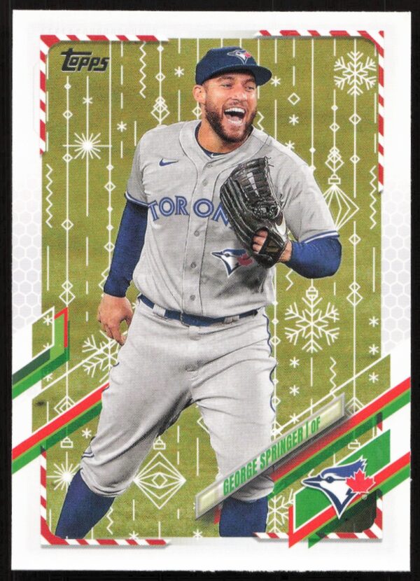 2021 Topps Holiday George Springer #HW93 (Front)