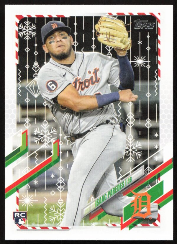 2021 Topps Holiday Isaac Paredes #HW120 (Front)