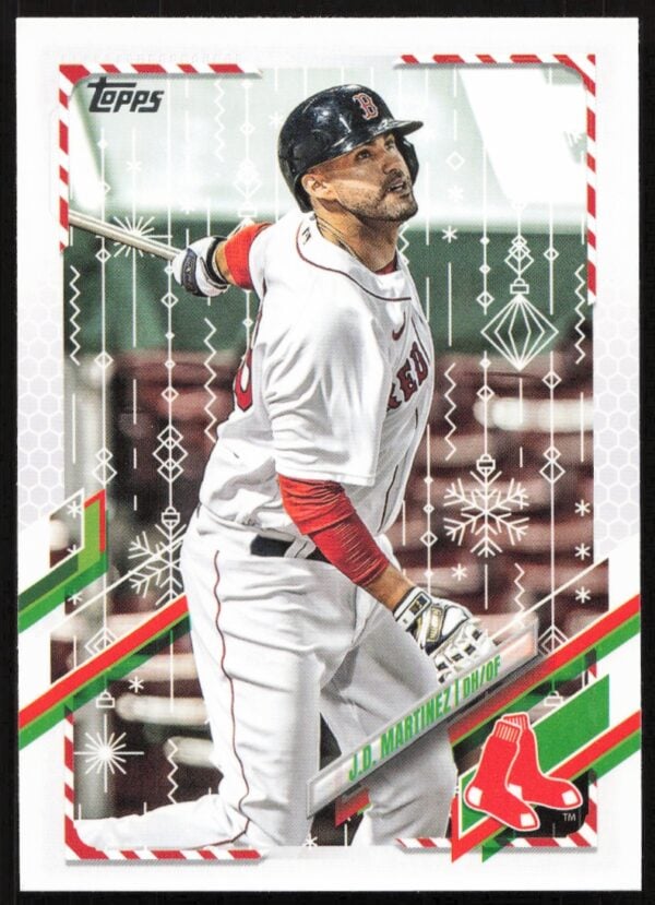 2021 Topps Holiday JD Martinez #HW2 (Front)