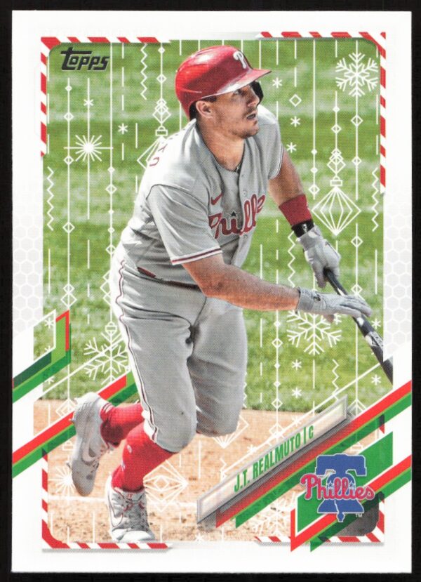 2021 Topps Holiday JT Realmuto #HW172 (Front)