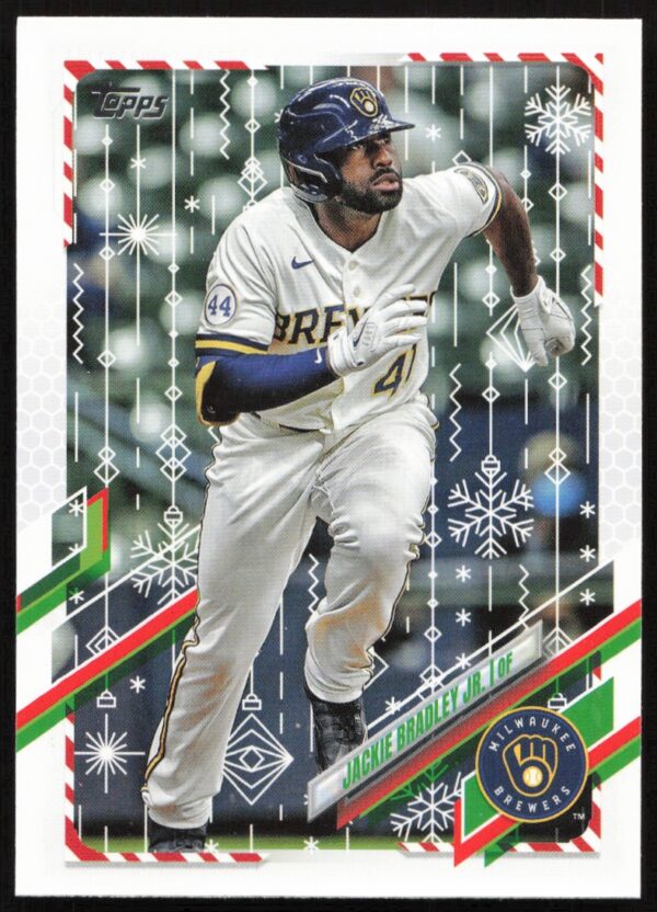 2021 Topps Holiday Jackie Bradley Jr. #HW139 (Front)