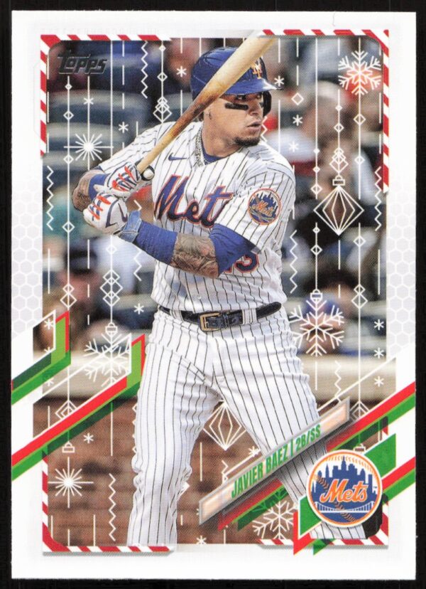 2021 Topps Holiday Javier Baez #HW73 (Front)