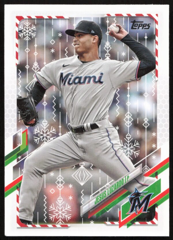 2021 Topps Holiday Jesus Luzardo #HW5 (Front)