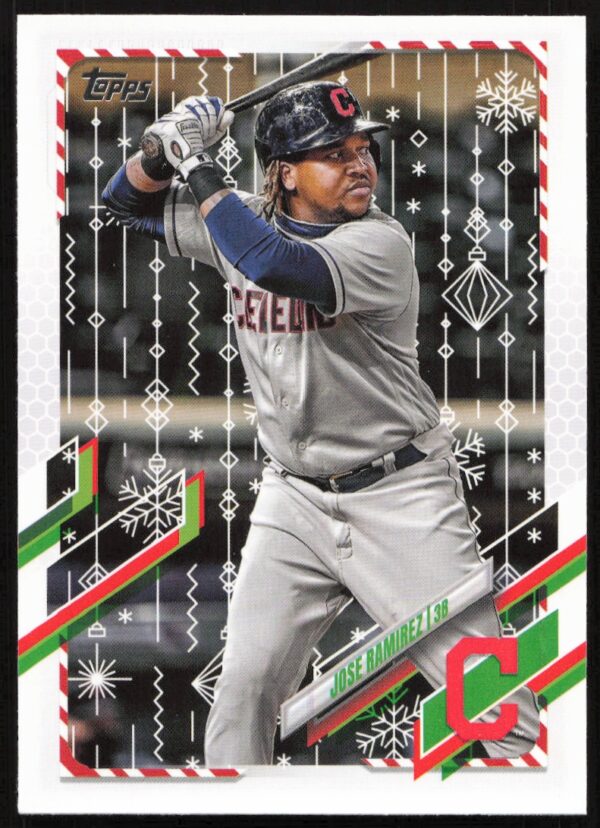 2021 Topps Holiday Jose Ramirez #HW205 (Front)