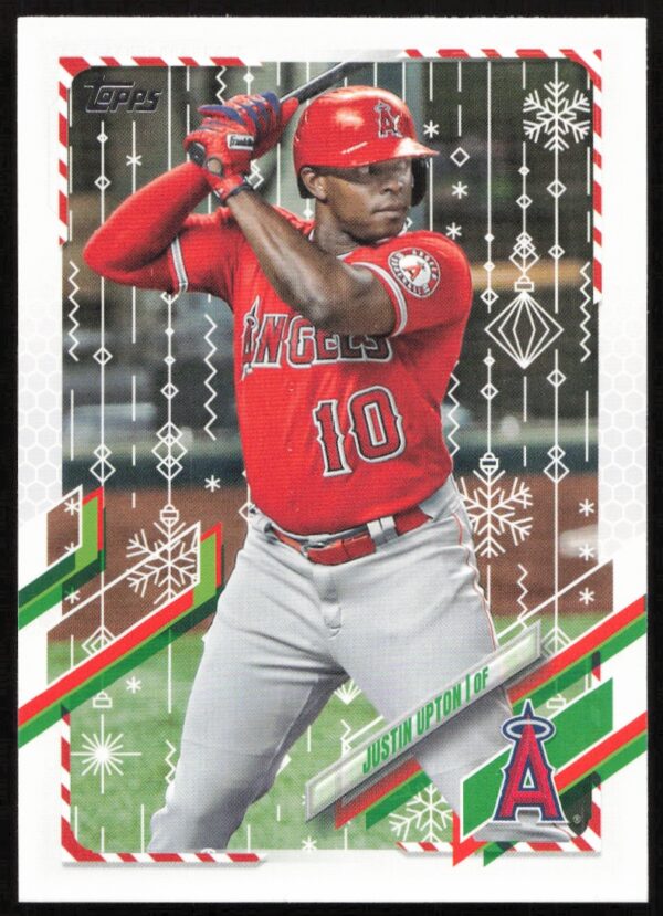 2021 Topps Holiday Justin Upton #HW208 (Front)