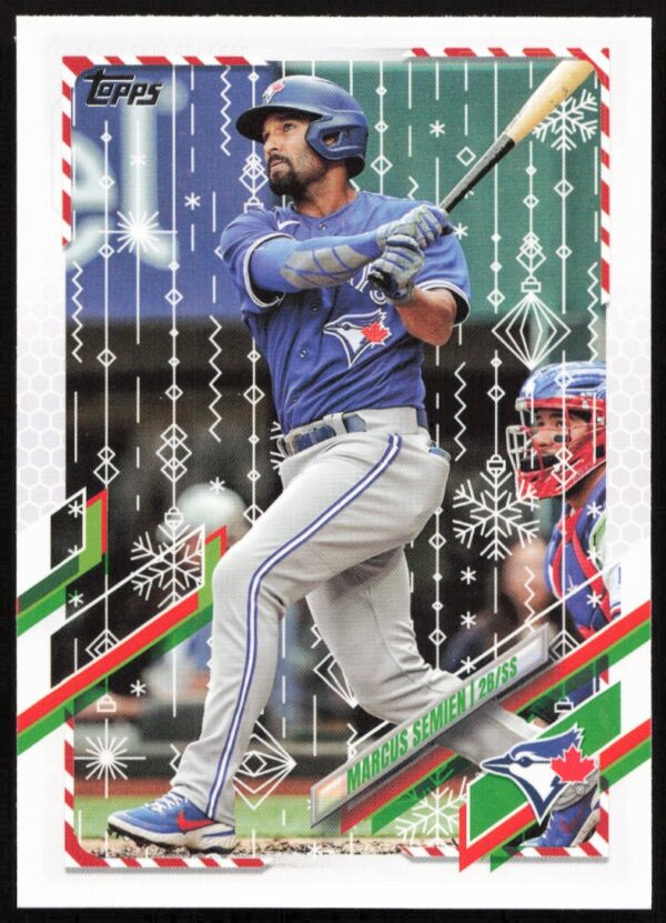 2021 Topps Holiday Marcus Semien #HW211 (Front)