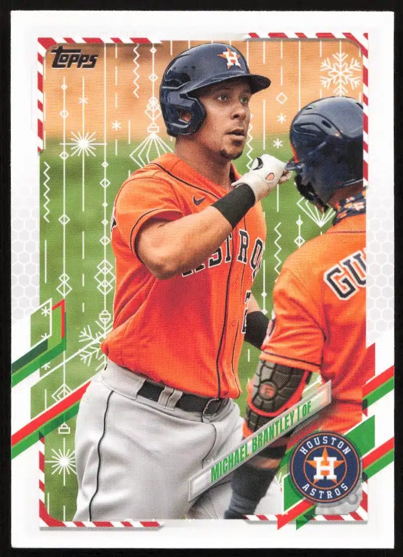 2021 Topps Holiday Michael Brantley #HW69 (Front)