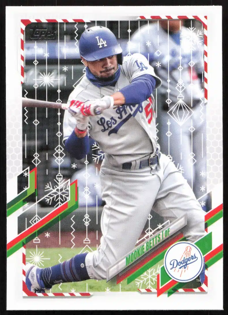 2021 Topps Holiday Mookie Betts #HW150 (Front)