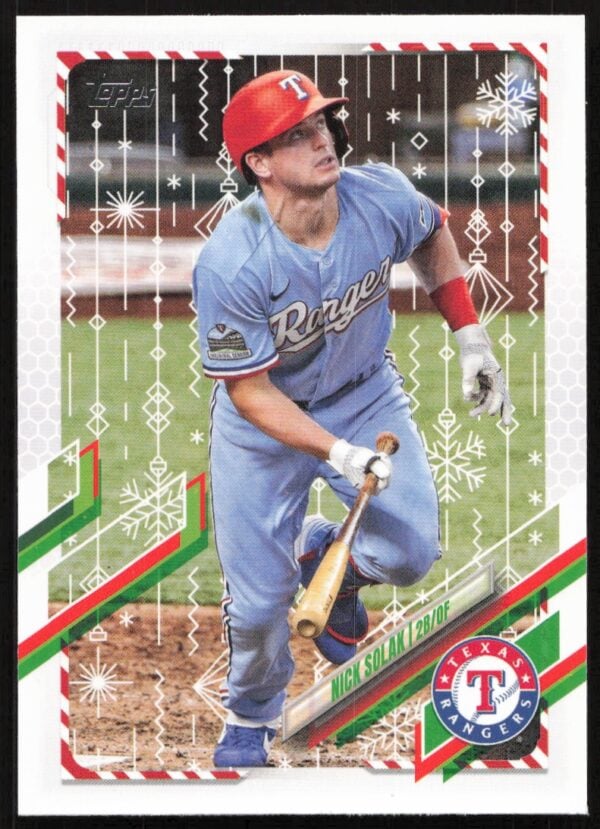 2021 Topps Holiday Nick Solak #HW14 (Front)