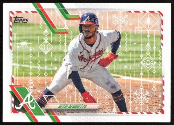 2021 Topps Holiday Ozzie Albies #HW34 (Front)