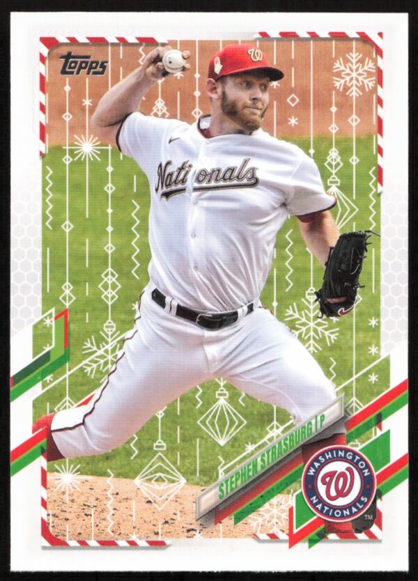 2021 Topps Holiday Stephen Strasburg #HW142 (Front)